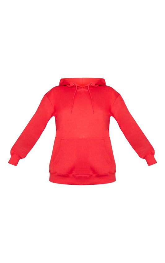 Red Oversized Sweat Hoodie