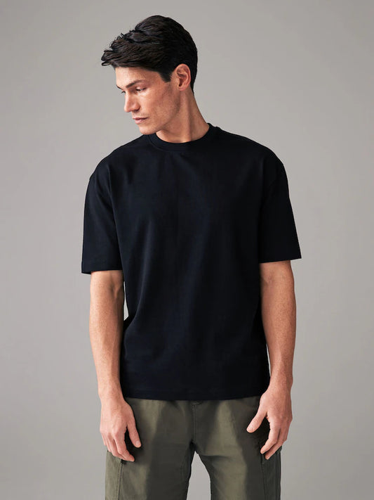 Black Oversized Heavyweight T-Shirt